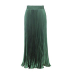 Glossy pleated skirt long accordion skirt long skirt skirt