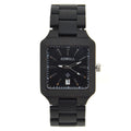 BEWELL Square Men's Fashion Calendar Movement Sandalwood Watch Factory Wholesale Available Wooden Watch with Double Calendar