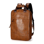 Men's PU Backpack Student Bag School Bag Business Computer Bag Travel Bag Large Capacity Bag Handbag Backpack