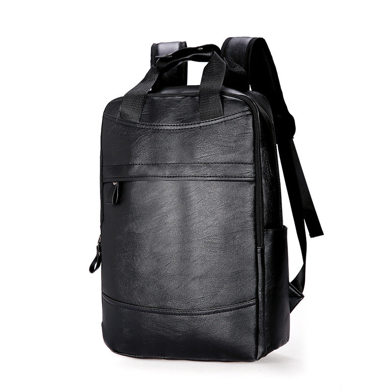 Men's PU Backpack Student Bag School Bag Business Computer Bag Travel Bag Large Capacity Bag Handbag Backpack