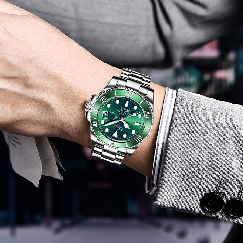 LIGE/Lige Fashion Explosion Style Men's Watch Quartz Three-Hand Watch Waterproof Clock