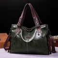 Retro Leather Tote Bag