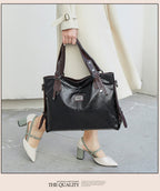 Retro Leather Tote Bag
