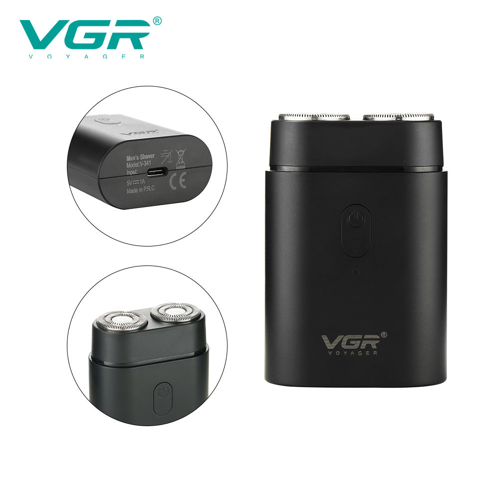 VGR V-341 Men's Rotary Electric Shaver – Rechargeable | Aladinae