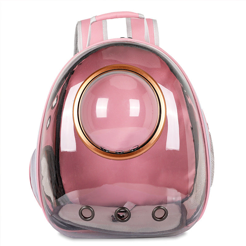 Cat carrier, travel bag, space capsule pet backpack, school bag, double shoulder bag, dog, rabbit, cat cage for going out in winter.