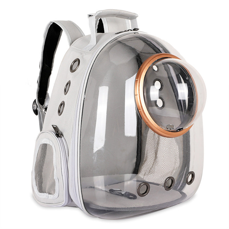 Cat carrier, travel bag, space capsule pet backpack, school bag, double shoulder bag, dog, rabbit, cat cage for going out in winter.