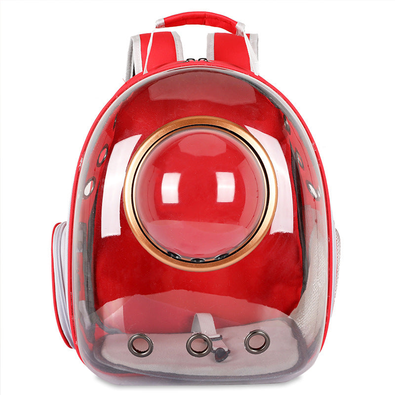 Cat carrier, travel bag, space capsule pet backpack, school bag, double shoulder bag, dog, rabbit, cat cage for going out in winter.