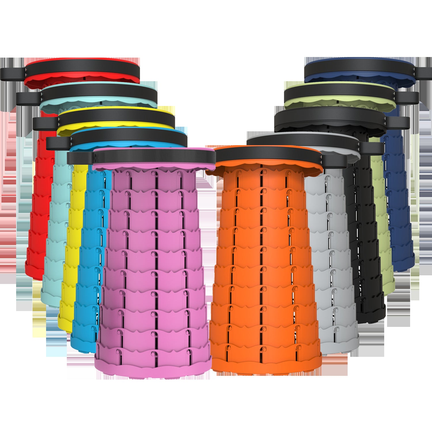 First-hand source of outdoor folding telescopic stool camping fishing portable plastic stool vibrato seagull S leisure adjustable