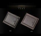 Men's Brown Horizontal Wallet - Multi-Card, PU Leather