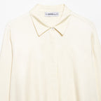 Lace satin textured shirt