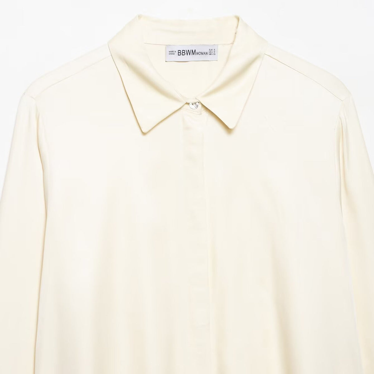 Lace satin textured shirt