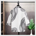 Summer ice silk short sleeved shirt for men