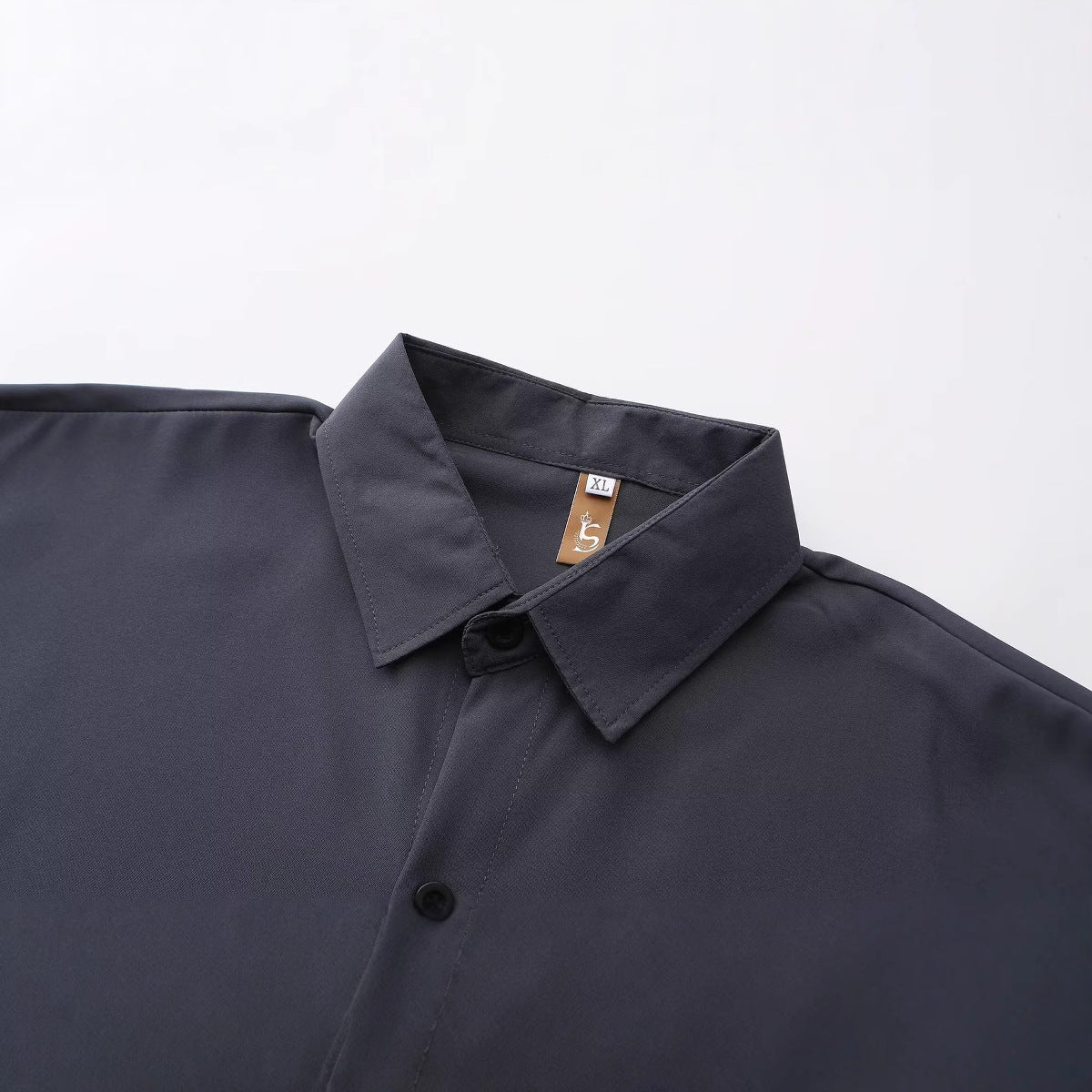 Spring and summer slim fit youth versatile shirt for men
