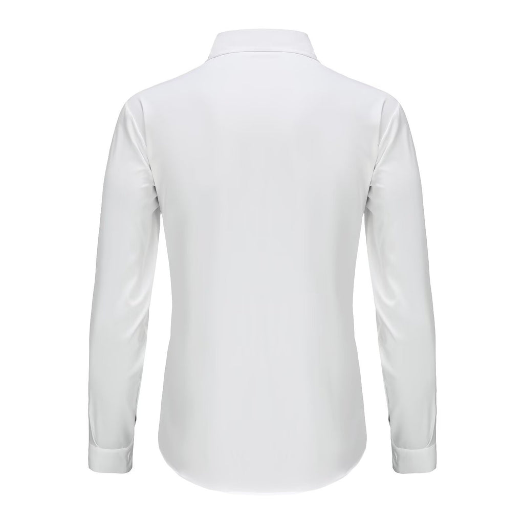 Spring and summer slim fit youth versatile shirt for men