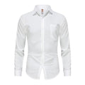 Spring and summer slim fit youth versatile shirt for men