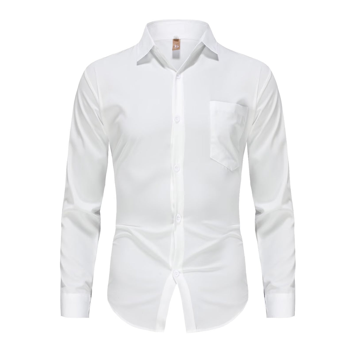 Spring and summer slim fit youth versatile shirt for men