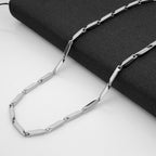 Stainless Steel Necklace Titanium Steel Men's Chain Handmade Rhombus Square Chain Girls Pendant With Chain Melon Seed Chain Jewelry Accessories