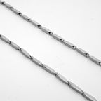 Stainless Steel Necklace Titanium Steel Men's Chain Handmade Rhombus Square Chain Girls Pendant With Chain Melon Seed Chain Jewelry Accessories