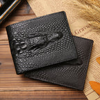 Men's Crocodile Print Genuine Leather Wallet | Aladinae