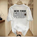 Casual Fashion Printed Pure Cotton Short Sleeve T-Shirt for Men