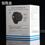 Electronic cigarette lighter watch USB rechargeable lighter multi-function watch silicone quartz watch fake three-eye watch