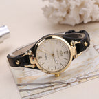 wish explosive quartz watch ladies leather thin strap pure color fashion women's gift watch women one piece dropshipping