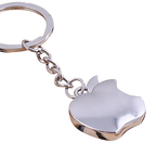 Factory direct metal crafts mini apple keychain advertising custom activities small gifts lettering