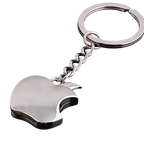 Factory direct metal crafts mini apple keychain advertising custom activities small gifts lettering