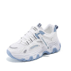 Student sports shoes, women's trendy height increasing mesh casual shoes