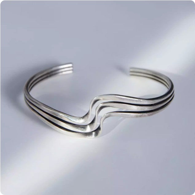 Classic, Unique, Handcrafted KIKO-Style TAXCO Streamlined Adjustable Cuff Bracelet—2022 Premium Collection
