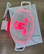 Red light facial mask beauty device, LED red and blue light mask, cross-border home use skincare, infrared therapy, large panel light, custom-made.
