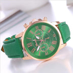 Men's Multi-Dial Quartz Watch - Geneva Style, Steel Strap