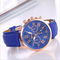 Men's Multi-Dial Quartz Watch - Geneva Style, Steel Strap