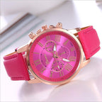 Men's Multi-Dial Quartz Watch - Geneva Style, Steel Strap