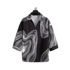 Summer ice silk short sleeved shirt for men