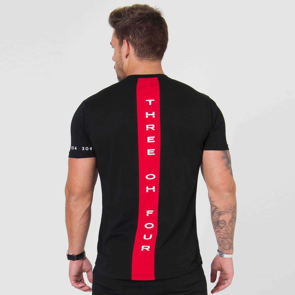 Men's Black Cotton Crew Neck T-Shirt
