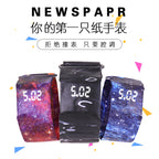 New style paper watch LED white light creative men and women cajiso black technology vibrato 36 colors optional spot wholesale
