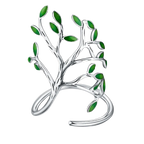 Original personality handmade silver jewelry big tree ring female forest department retro old handmade drip glaze leaf ring