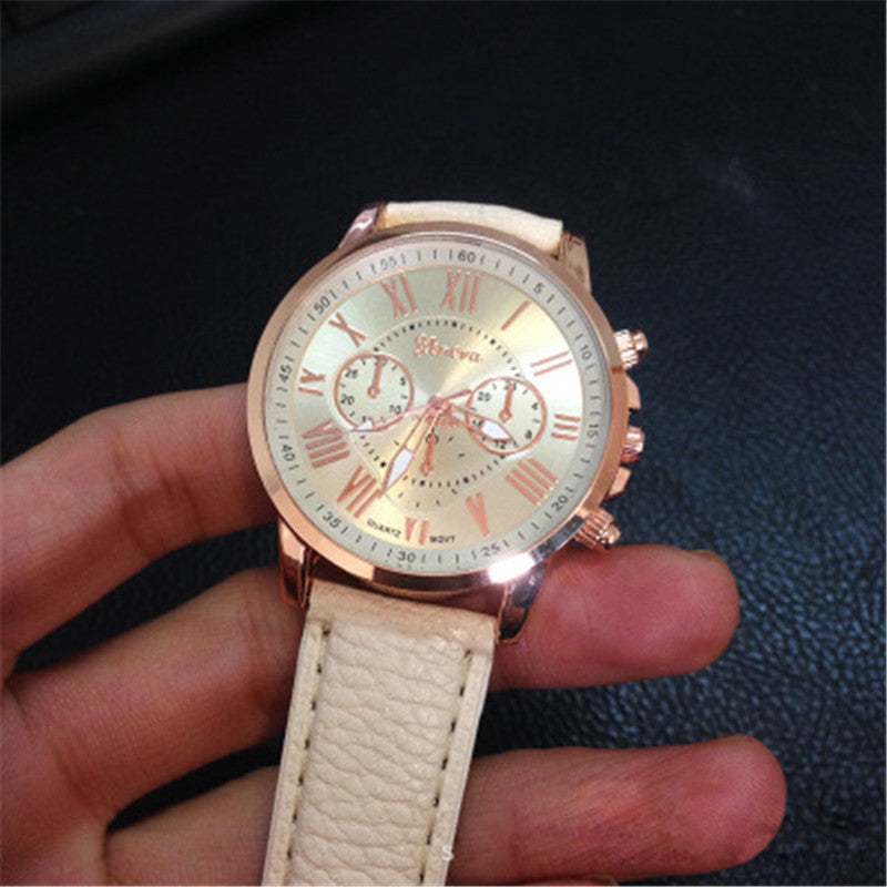 Men's Multi-Dial Quartz Watch - Geneva Style, Steel Strap