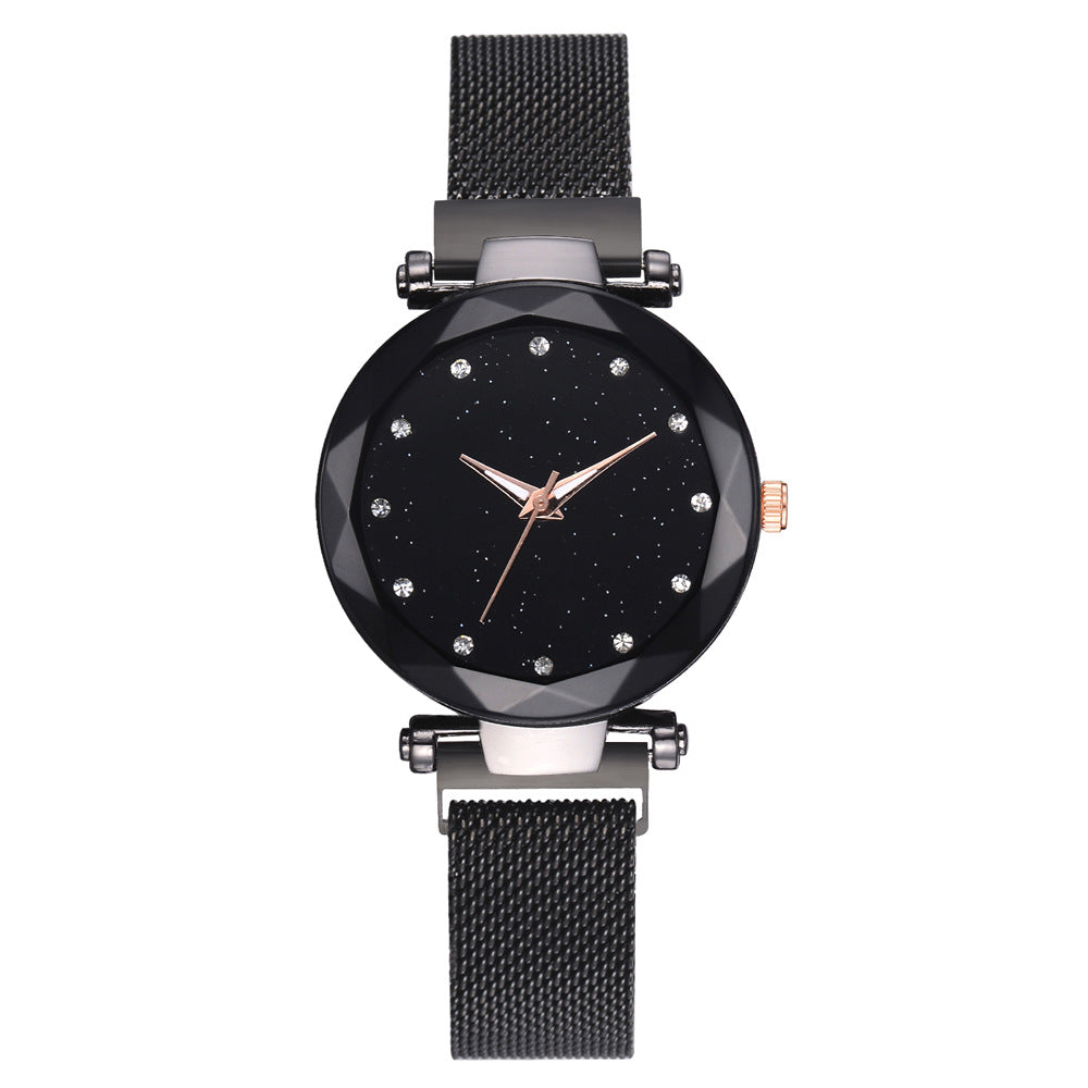 Vibrating sound explosions Spot wholesale ladies star quartz watch lazy watch magnet strap magnet watch