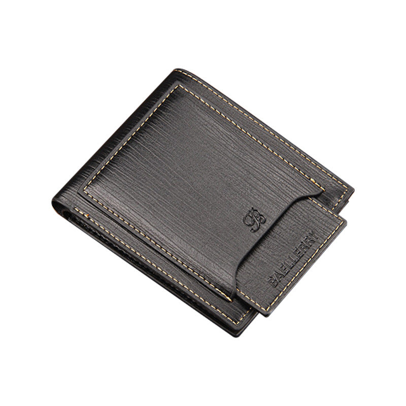 Men's Brown Horizontal Wallet - Multi-Card, PU Leather