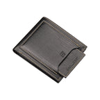 Men's Brown Horizontal Wallet - Multi-Card, PU Leather