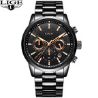LIGE Men's Multifunction Quartz Watch