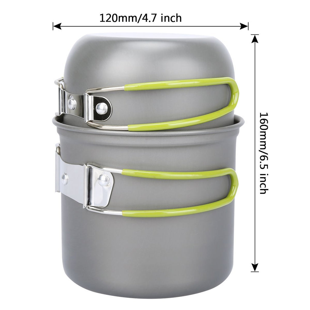 Hot Amazon Hot Style Outdoor Portable Camping Cookware Picnic Cookware Bushcraft Pot