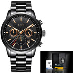LIGE Men's Multifunction Quartz Watch