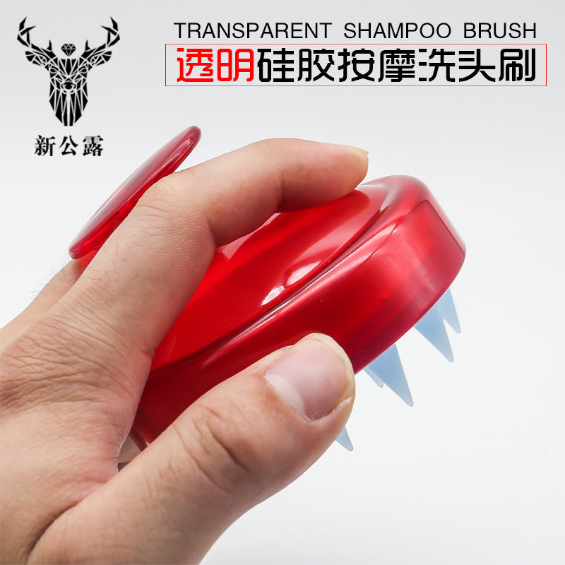 Silicone shampoo brush scalp massage brush shampoo comb adult shampoo massager Shun hair comb beauty tools