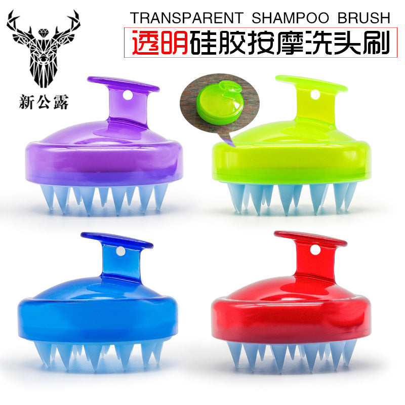Silicone shampoo brush scalp massage brush shampoo comb adult shampoo massager Shun hair comb beauty tools