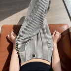 Striped suit pants