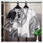 Summer ice silk short sleeved shirt for men