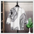 Summer ice silk short sleeved shirt for men
